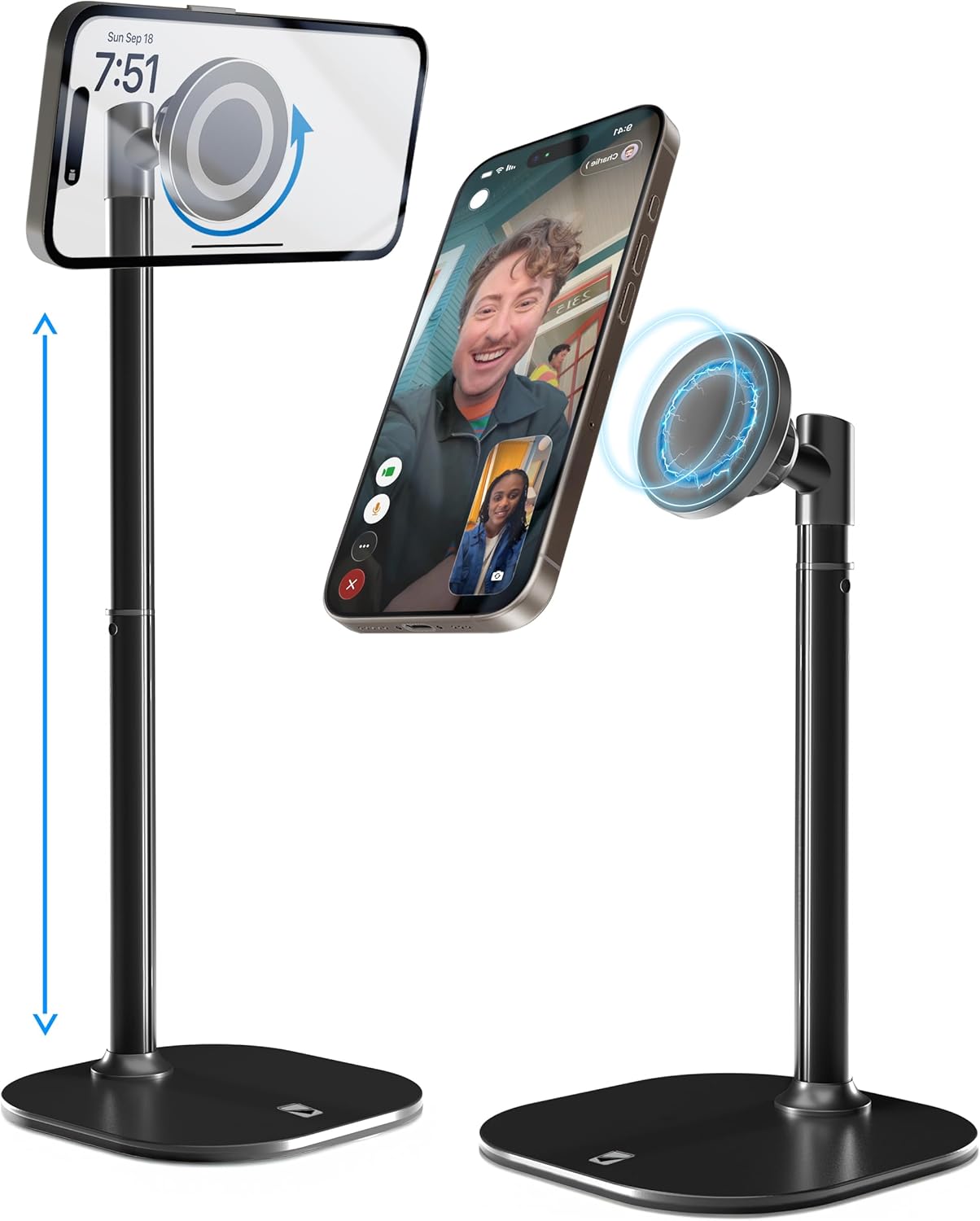 Magstand Adjustable Phone Stand For Desk Foldable Magnetic Iphone Holder