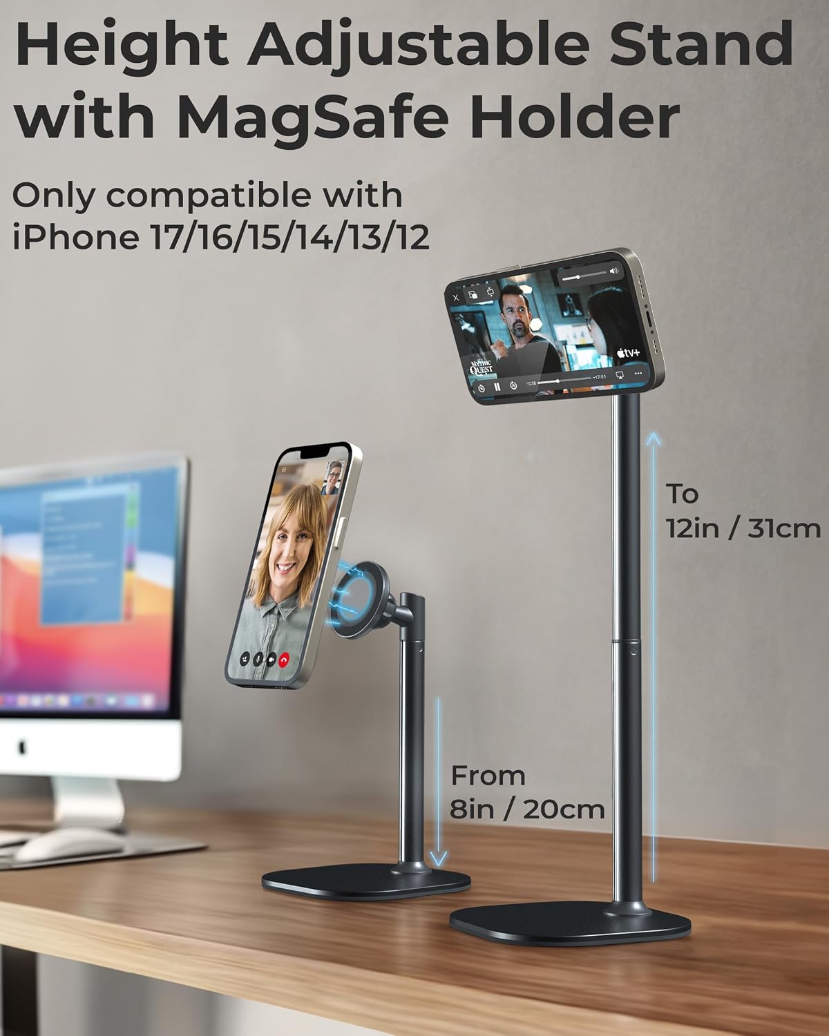 Magstand Adjustable Phone Stand For Desk Foldable Magnetic Iphone Holder