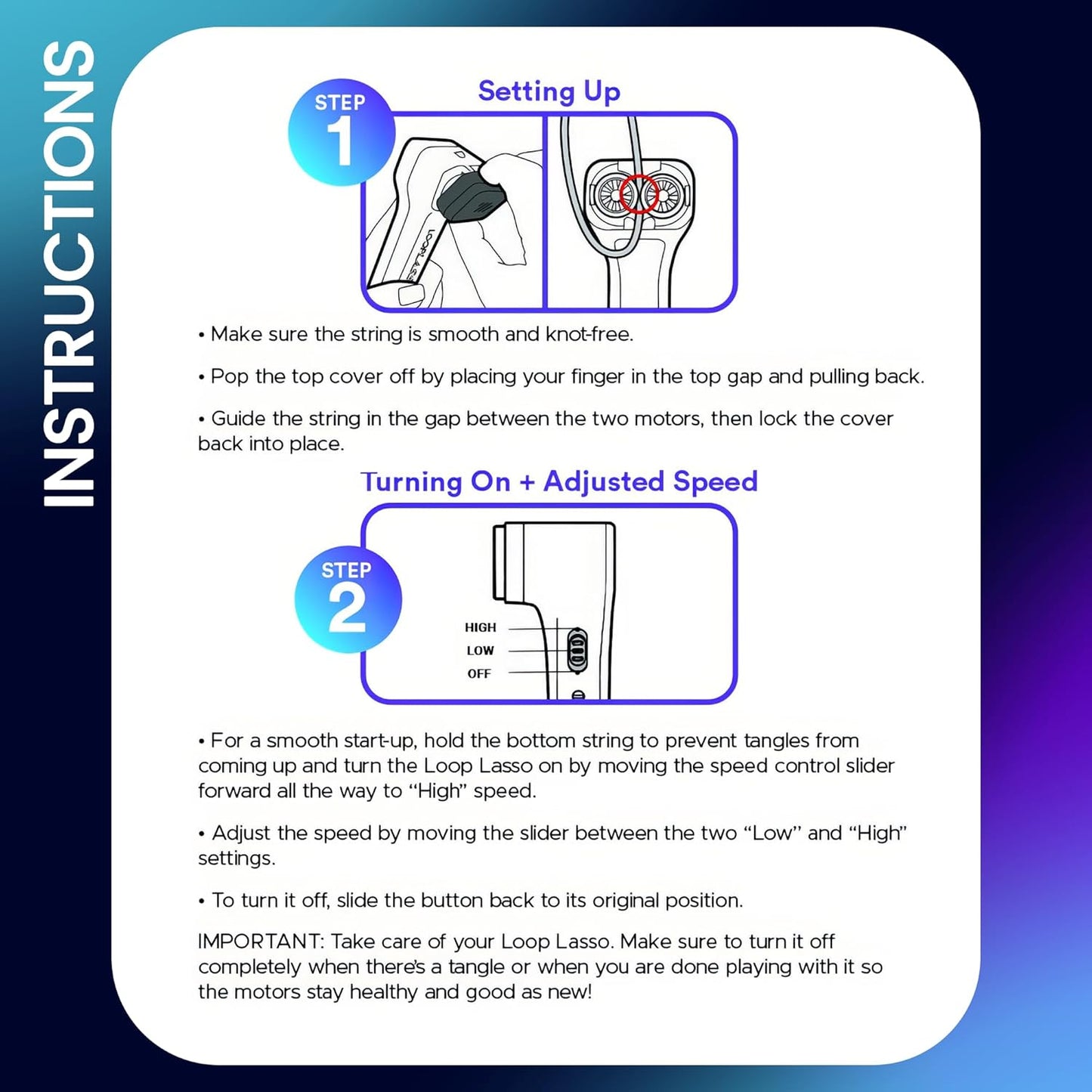 NANO Glow in the Dark Rave Toys with Built-In UV Blacklight - Interactive Rope Launcher STEM Toy - Viral Flow and String Shooter Toy for Kids and Adults